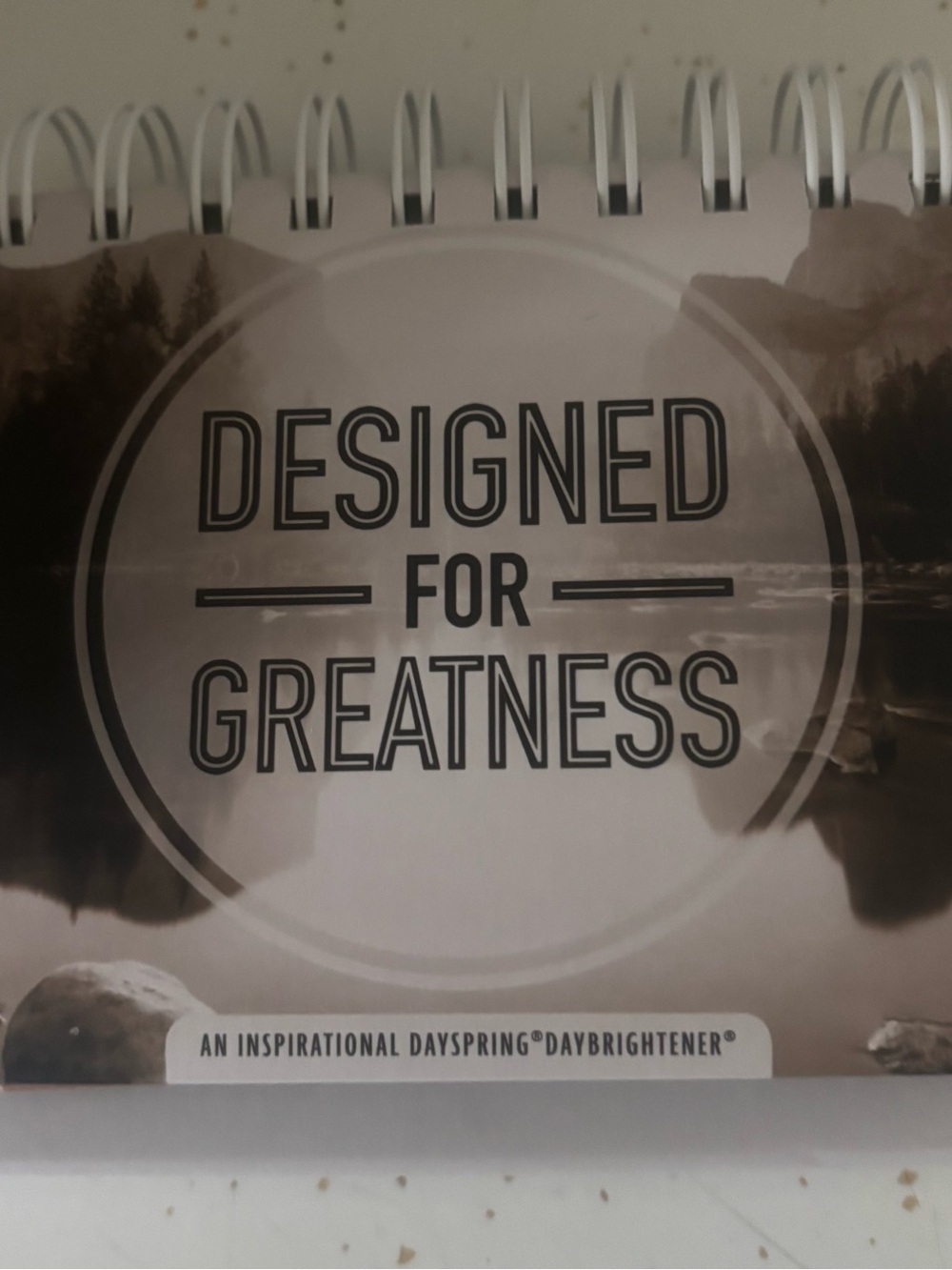 Designed for Greatness Daily Flip Calendar - Black & White